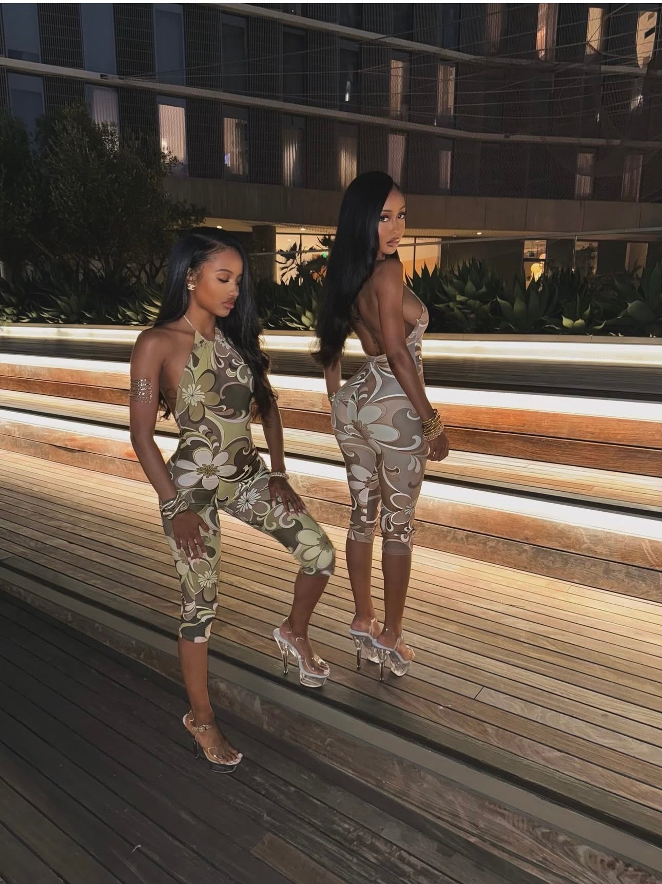 Floral Capri Jumpsuit