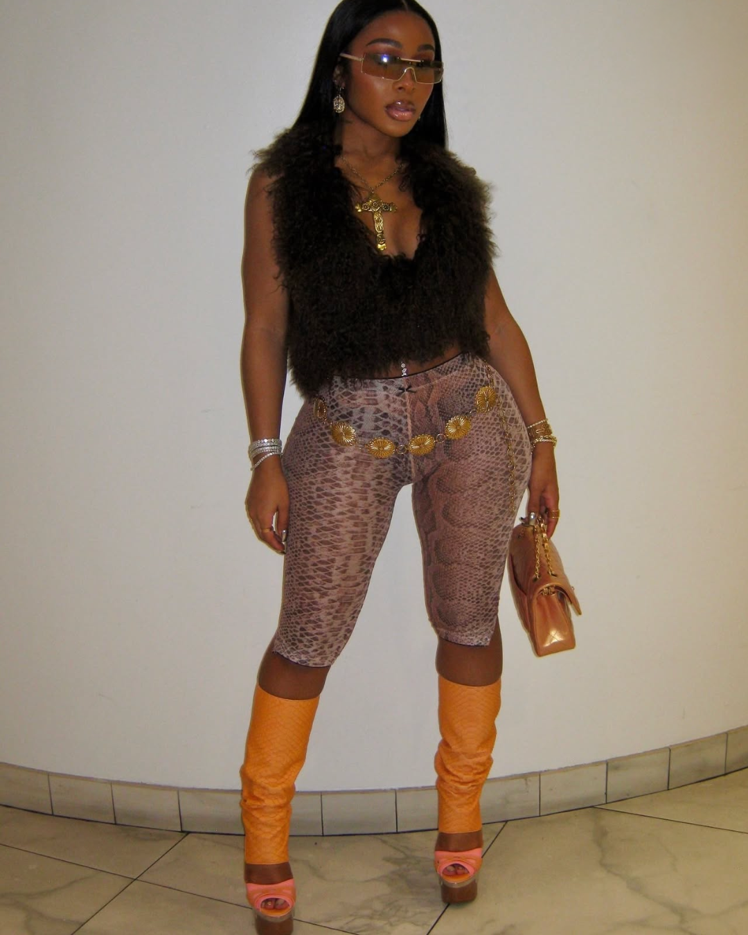 Mocha Fur Top