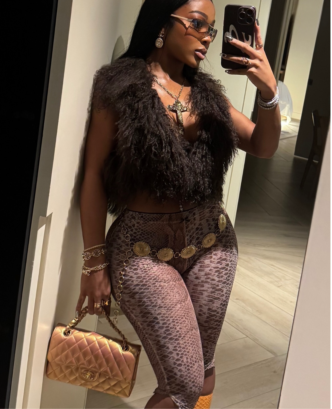 Mocha Fur Top
