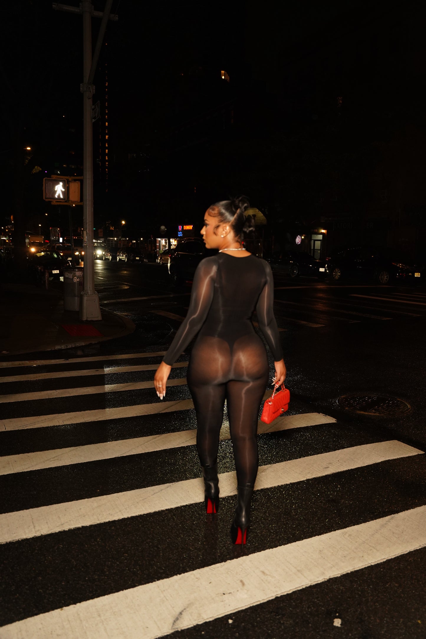 Black Liquid Jumpsuit