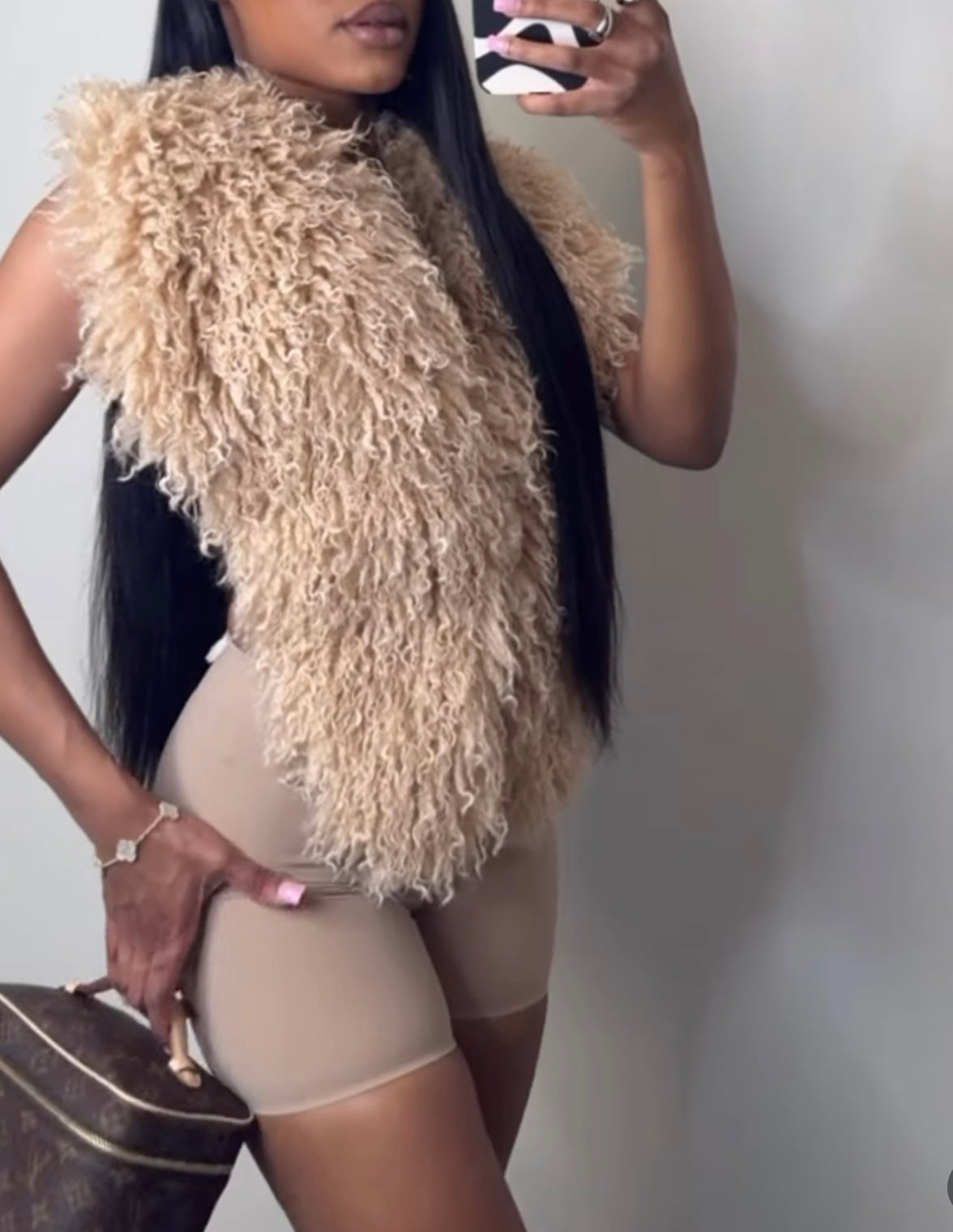 Nude Fur Top