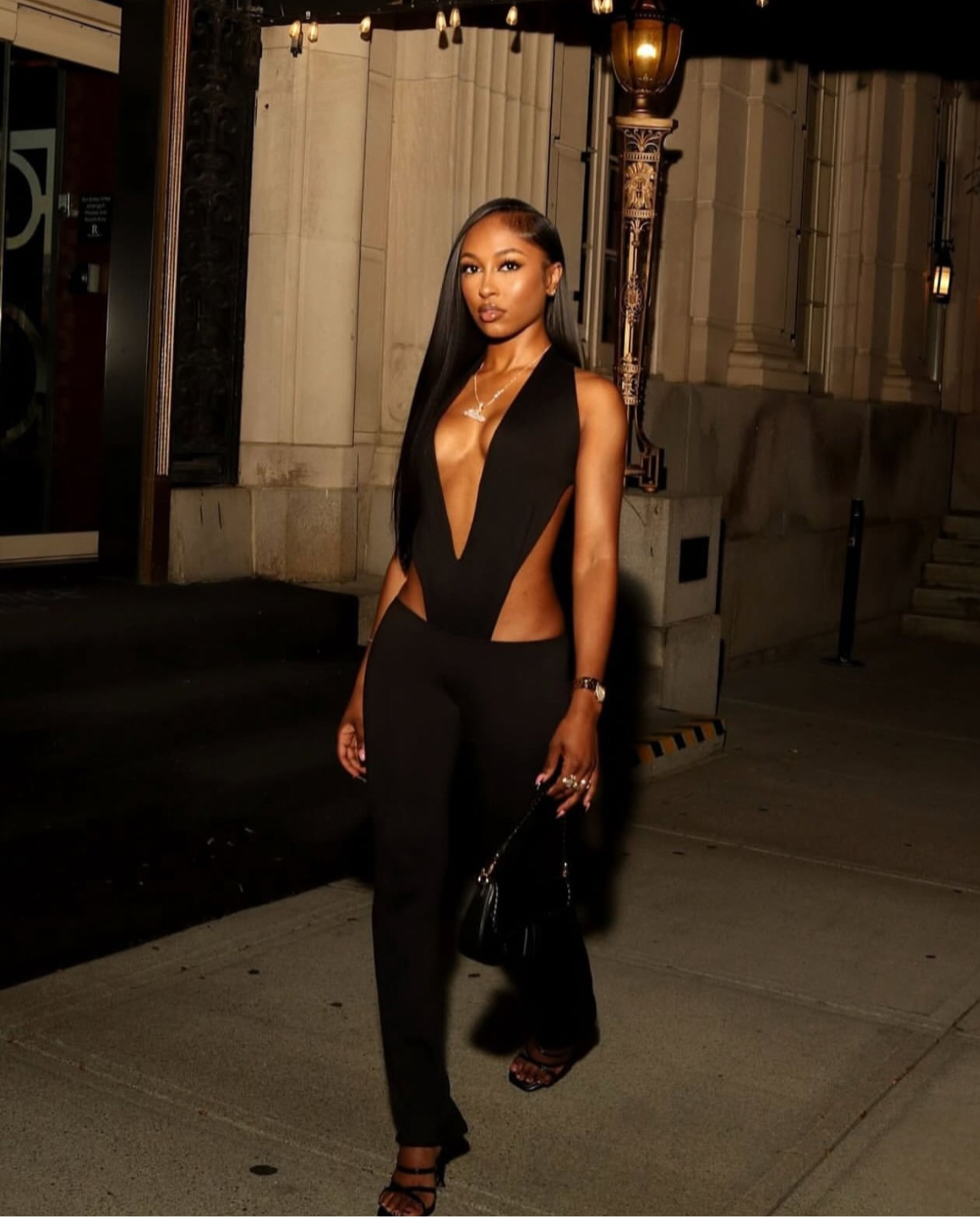 Slit Jumpsuit