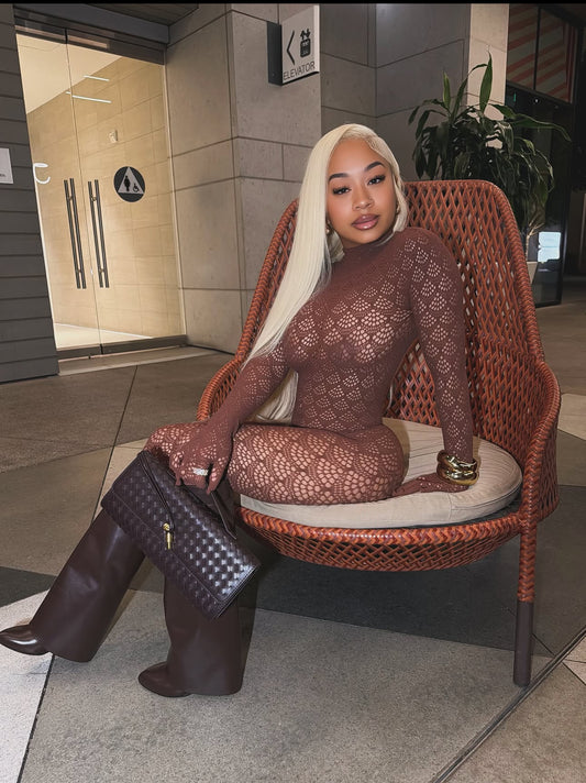Cocoa Cutout Bodysuit