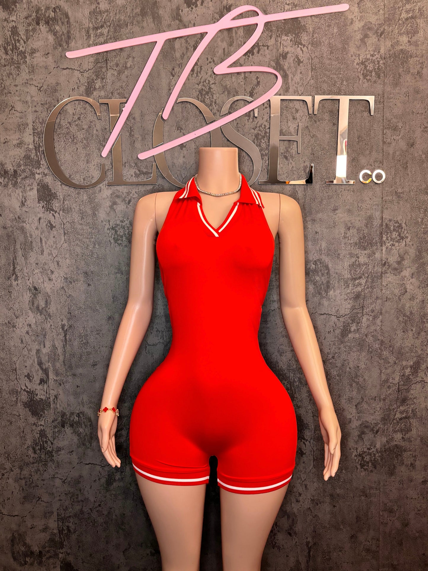 Sporty Backless Romper