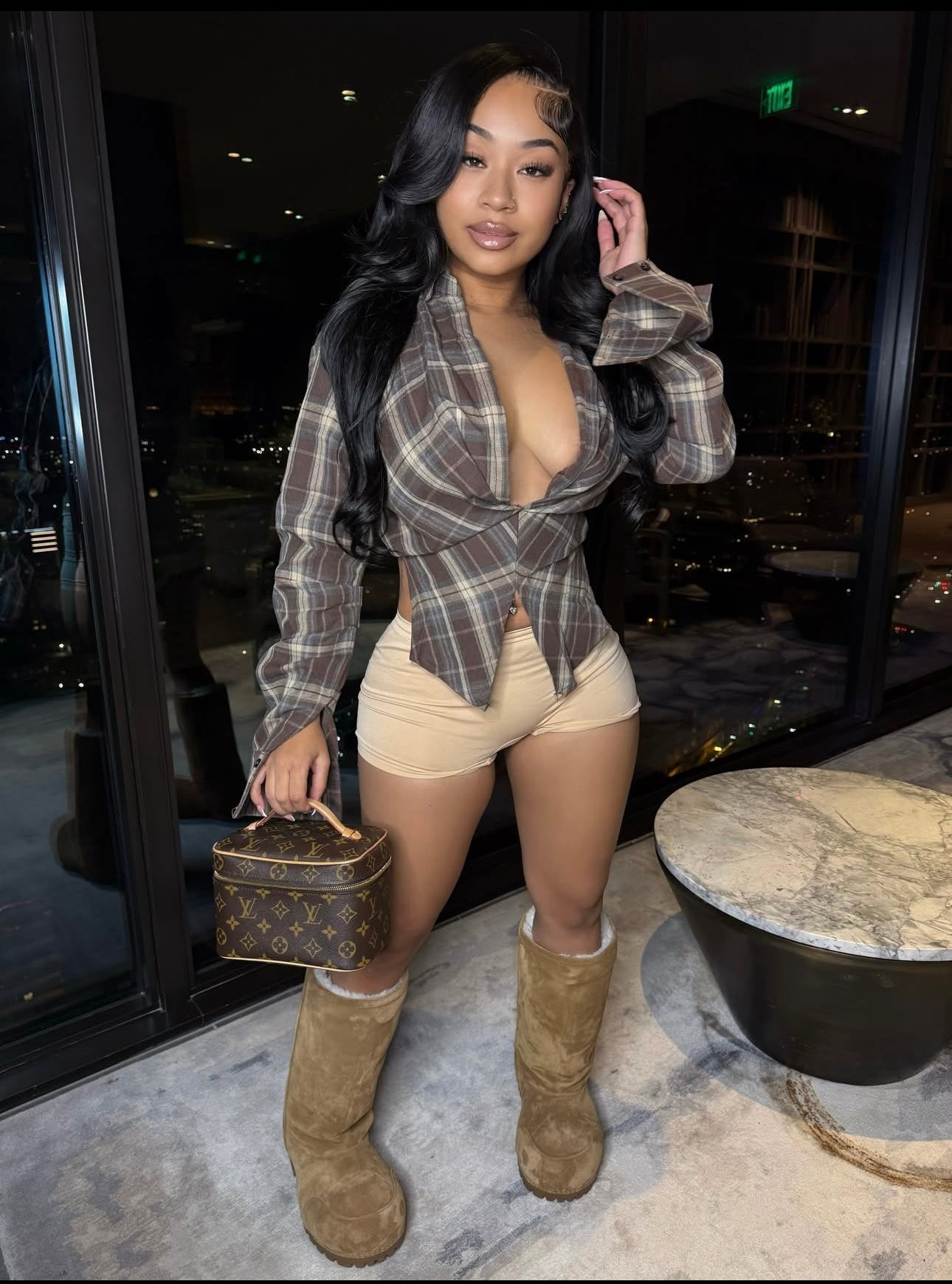 Plaid Top