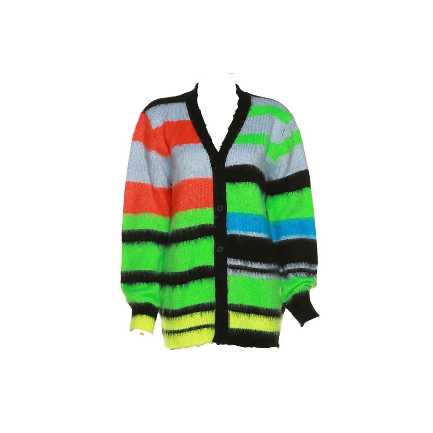 Multicolor Fuzzy Cardigan